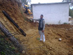 Himalayan village of Budhna 2015 - Evacuation of area for new classroom (click image to enlarge)