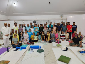 1st initiation in Bangalore, March, 2023 with Acharya Gurudasan